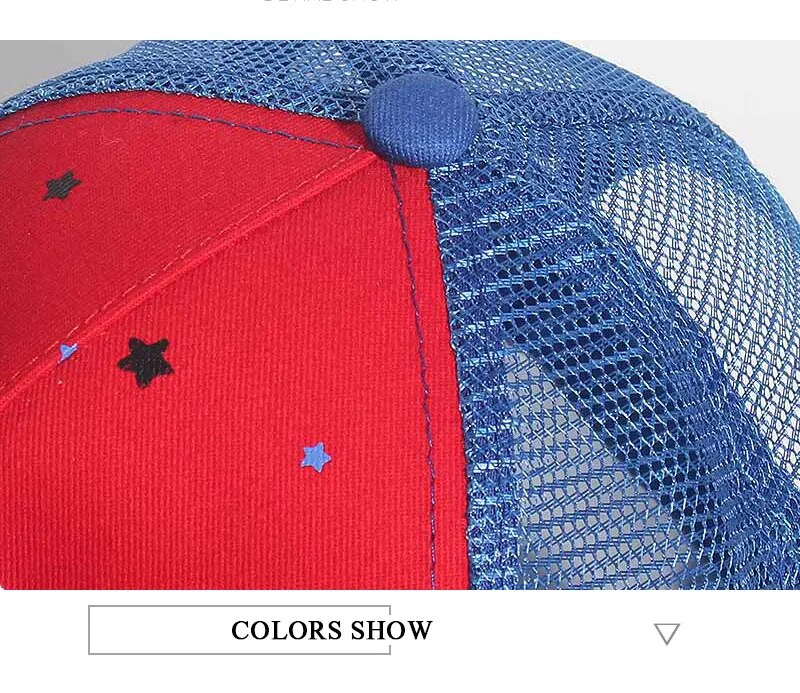 Berretti da baseball ricamati con squalo per bambini Ragazzo Ragazza Cappelli da sole in rete per bambini universali di alta qualità per bambini all'ombra_voghion.com