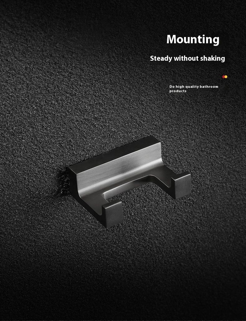 Tutto color rame, asciugamano singolo grigio, gancio dietro la porta, appendiabiti da parete per il bagno in stile nordico_voghion.com