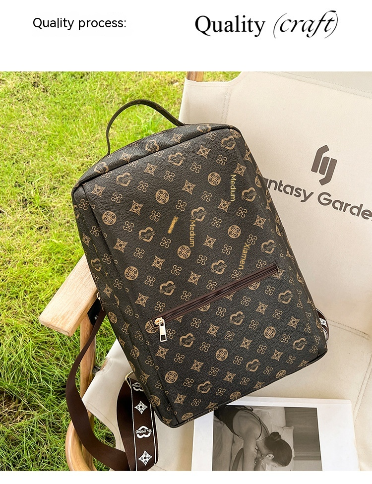 Hot Selling New Printed Backpack in Europe and America Fashionable and Casual Versatile Large Capacity Backpack Unique Printed Bag Schoolbag for Girls_voghion.com