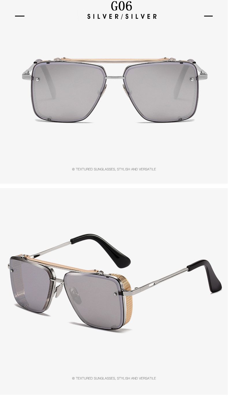 2023 Steampunk Per Gli Uomini Vintage Punk Occhiali Da Sole Donne Alla Moda Piazza Occhiali di Moda Luxe Gafas De Sol Hombre Zonnebril_voghion.com