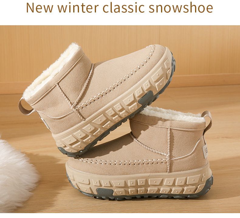 Damenschuhe Plüsch High Top Schneestiefel Damen Winter Neue Student Ins Version Warme Freizeitschuhe Baumwollschuhe LD7502_voghion.com