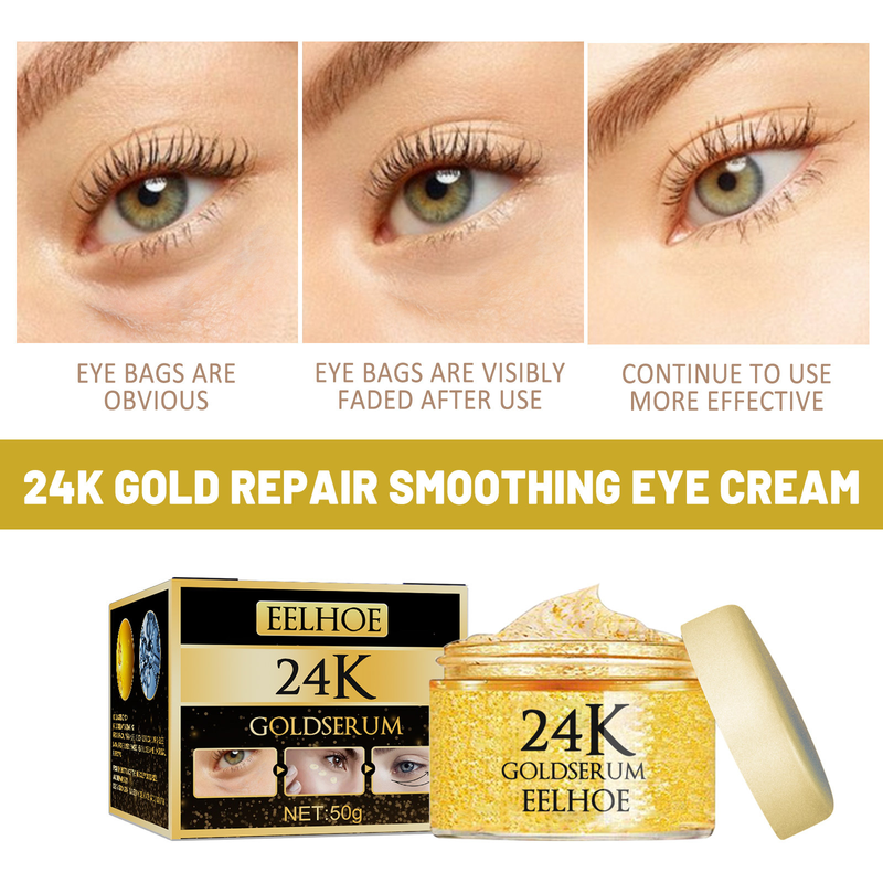 Eelhoe Moisturizing Repairing Desalinating Black Circles and Bags Cream Firming Eye Care_voghion.com