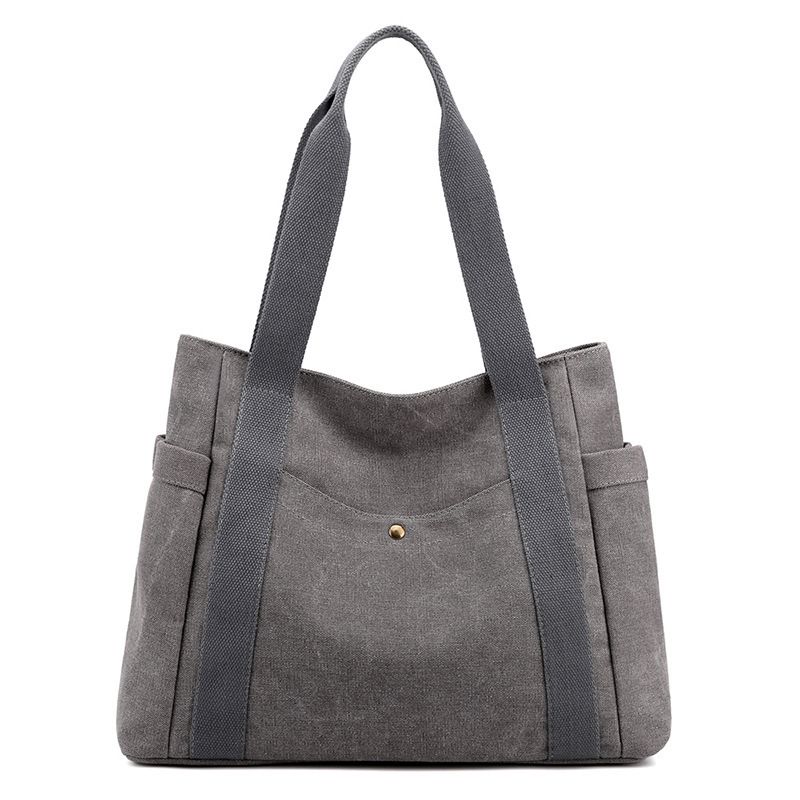 Nuova borsa a tracolla in tela, grande capacità, artistica, semplice, alla moda, per le donne_voghion.com