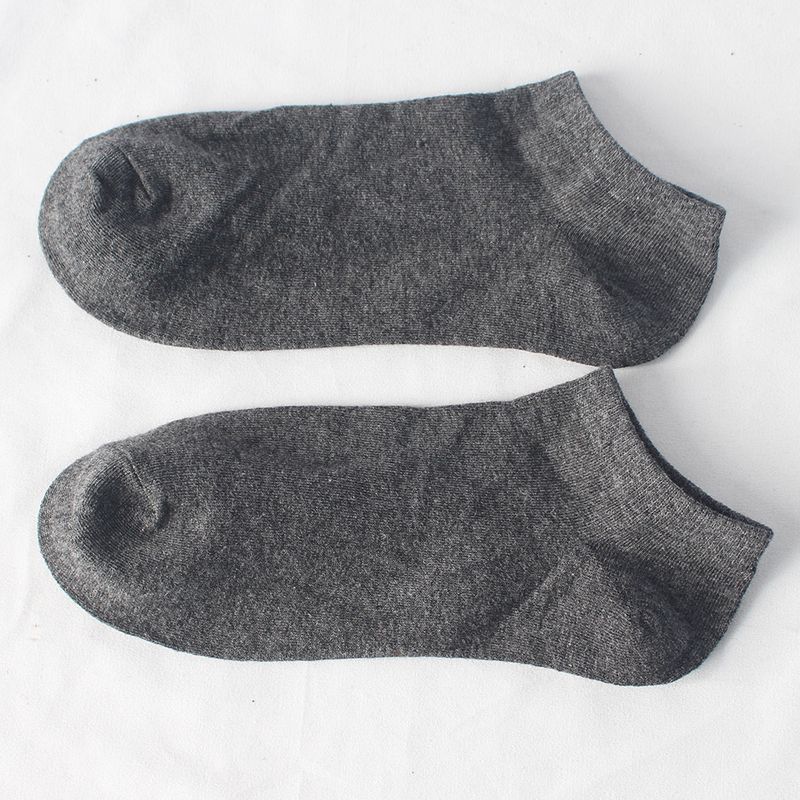 Übergroße Bootssocken für Herren, dünne, einfarbige Socken, feuchtigkeitsableitende Baumwollsocken und Söckchen_voghion.com