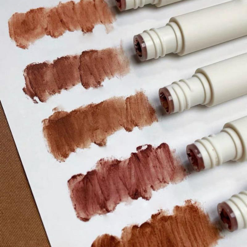 Lip Matte Nude Gloss 5 Colors Waterproof No Fading Long Lasting Nude Brown Liquid Lipstick Natural Lip Ti stick_voghion.com