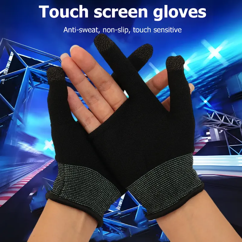 2-finger Gloves Breathable Anti-sweat For PUBG Gaming Eat Chicken Touch-screen Fingertips Gaming Gloves Accessories_voghion.com