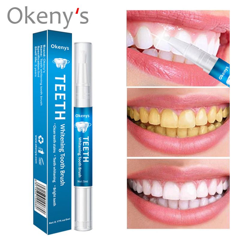 Okeny's Whitening Pen 5ml Plaque Remover Tandverzorging Sterke vlekverwijdering voor gele tanden Theevlekken_voghion.com