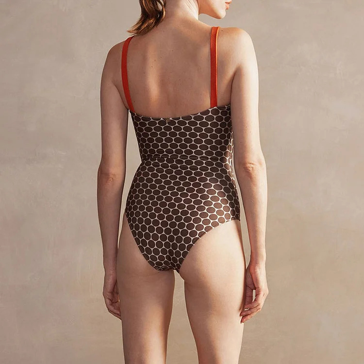 Hermashi Damen-Badeanzug mit beidseitigem Druck – Hochwertige Wendebademode_voghion.com