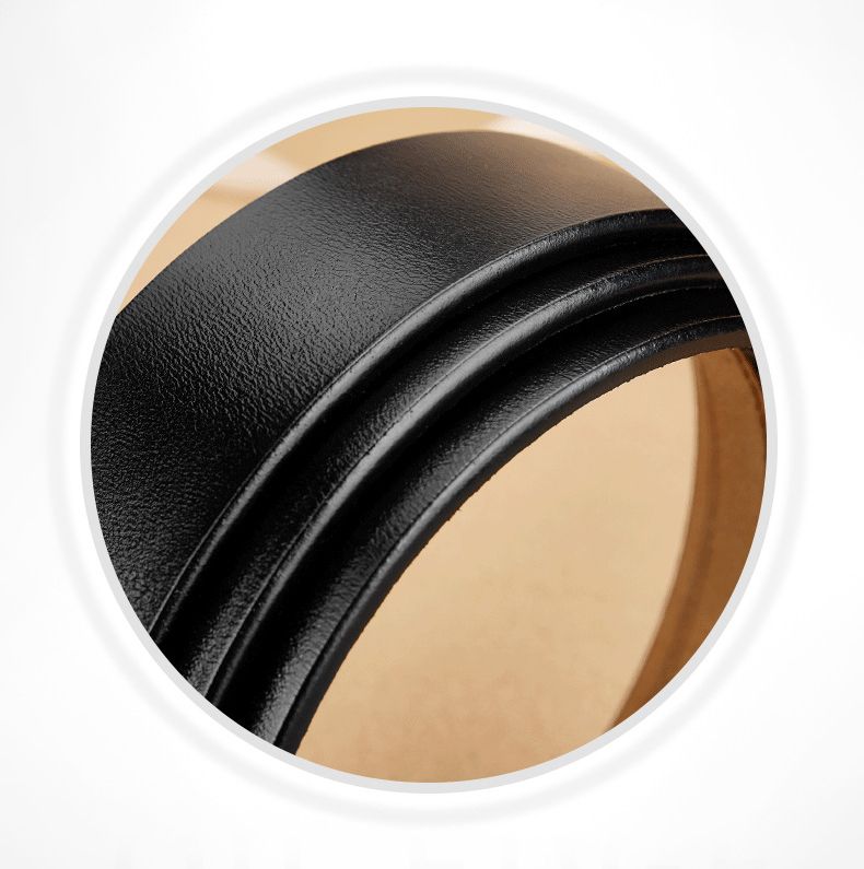 HOT No 3.5cm Width Genuine Leather Belt Straps Without Automatic Buckle Waist Belts Black Brown Plus Size 130 140 150cm_voghion.com