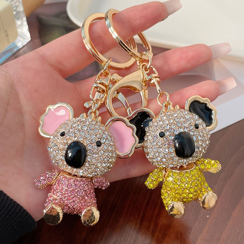 Nuovo portachiavi con ciondolo in lega a forma di koala, piccolo regalo, ornamento per auto_voghion.com