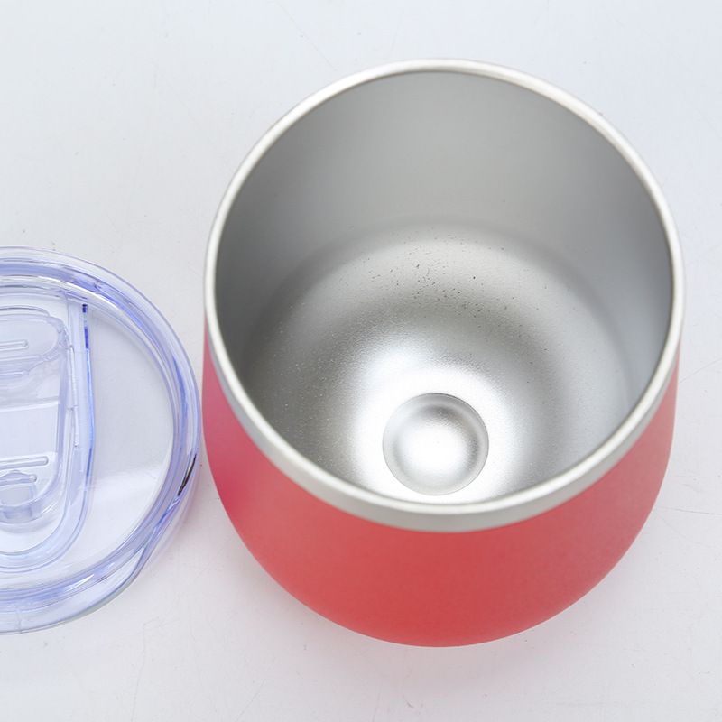 American Style 304 Stainless Steel Eggshell Portable Creative U-Shaped Red Wine Insulated FCM12oz Cup_voghion.com