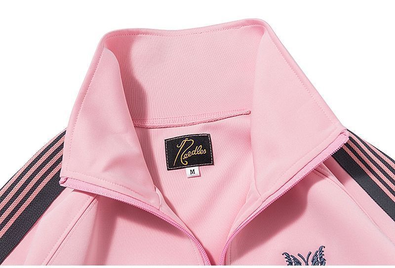 Herrenbekleidung: Bestickte, lockere Trainingsjacke und gerade Hose im Set für Männer und Frauen – lässiges Herbstoutfit (in mehreren Farben und Größen erhältlich)_voghion.com