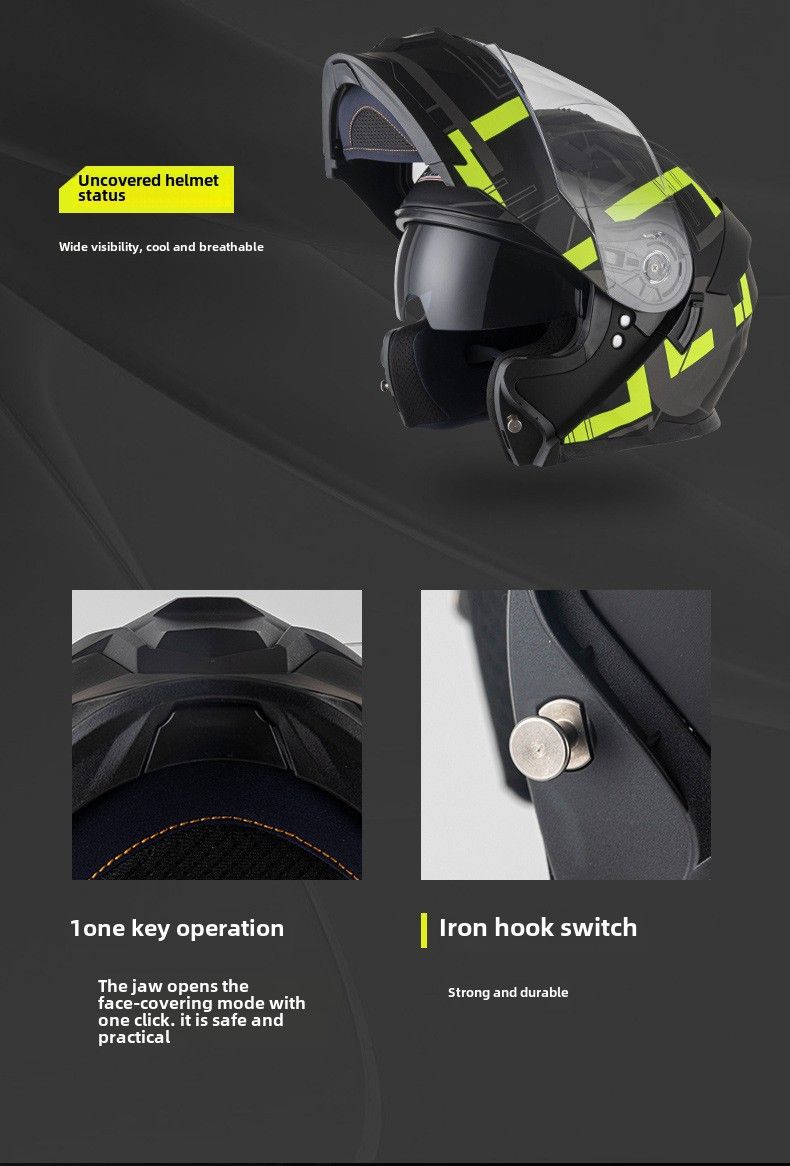 Jiekai 3C zertifizéierten Motorradhelm mat Ausstellungshelm fir Männer a Fraen, Vollhelm mat Bluetooth, Perséinlechkeet, Four Seasons, Motorrad mat groussem Schwanz, national_voghion.com