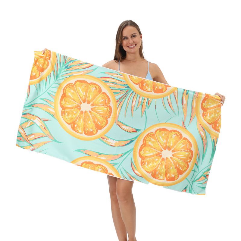 Asciugamano da spiaggia in microfibra premium 80x160 cm - Asciugatura rapida, ultra assorbente e stampa attiva per nuoto e sport_voghion.com