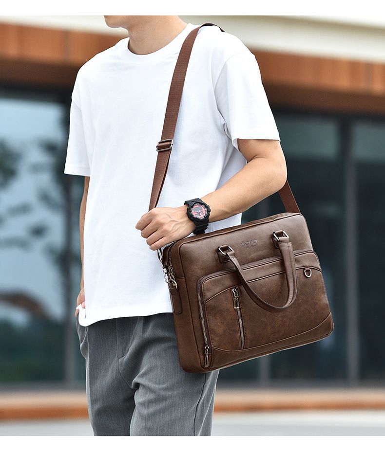 Borsa da uomo d'affari, borsa da uomo orizzontale, borsa a tracolla, borsa a tracolla, borsa da pendolare di alta qualità, grande capacità_voghion.com