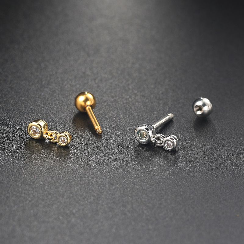 Y2K Nelkenohrringe für Frauen, gefertigt aus zartem Min-Schmuck aus Knorpelgewebe. Ohrringe, Modeschmuck,_voghion.com