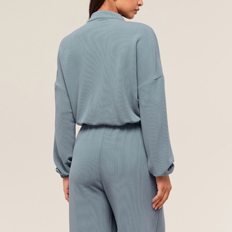 001 Giacca da donna con cerniera, a maniche lunghe, stile casual, per attività all'aperto, corsa e sport, in stile transfrontaliero, autunno e inverno_voghion.com