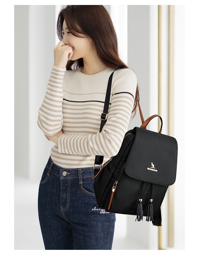 Brand 2024 new fashionable Oxford cloth simple backpack large capacity women's versatile travel bag 1_voghion.com