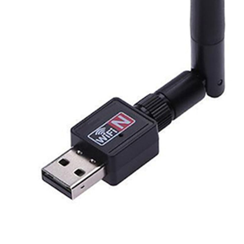 USB WiFi-adapter, hordozható széleskörű kompatibilitású műanyag hálózati LAN-kártya dongle antennával, napi használat_voghion.com