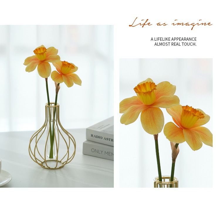 Home Furniture Decorations Living Room Desktop Flower Arrangement Ornaments Ins Dining Table High End Dried Flower Simulation Flower Vase_voghion.com