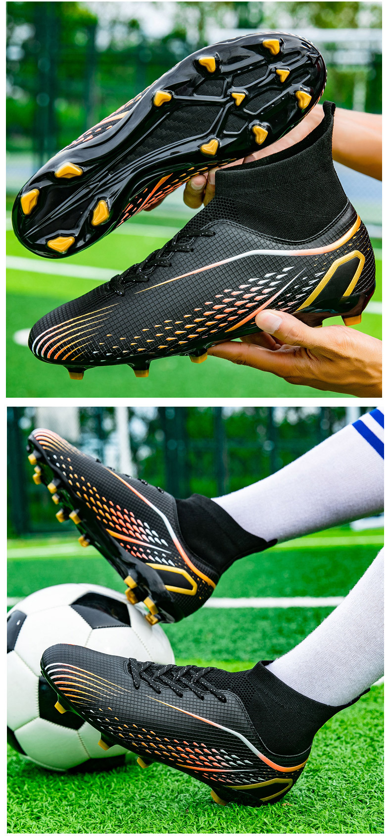 Scarpe da calcio alte Ruiyou X2308, taglia 33-46, P72_voghion.com