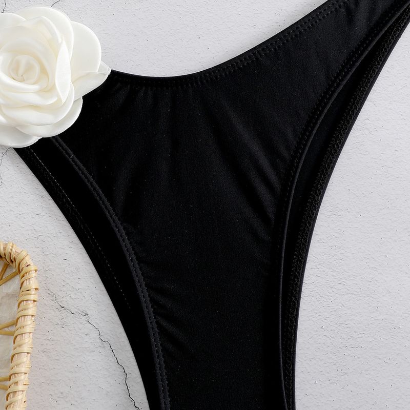 Dámské oblečení Nové sexy tubové top 3D květinové slipy bikiny bikiny plavky_voghion.com