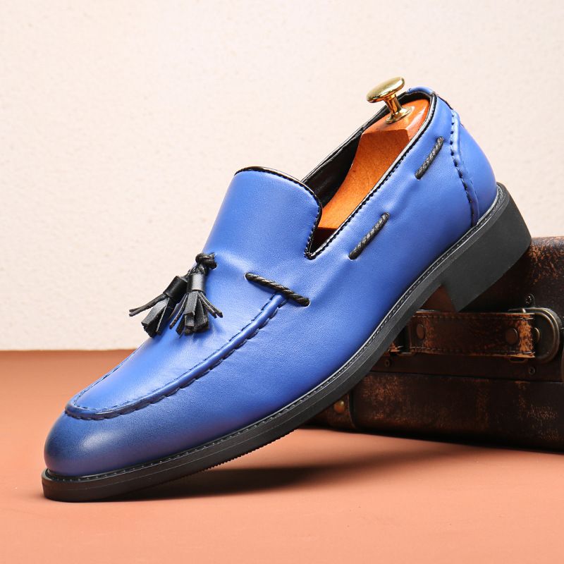 Herrenmode Quaste Weiche Mokassins Herren Echtleder Casual Loafers Outdoor Driving Flats Schuhe_voghion.com