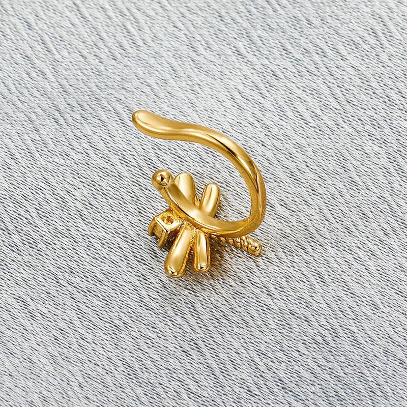 Orecchini a clip a forma di U con libellula in stile coreano retrò Mori Super Immortal Ear Stud Earrings ins Internet Popular Mini Earrings_voghion.com