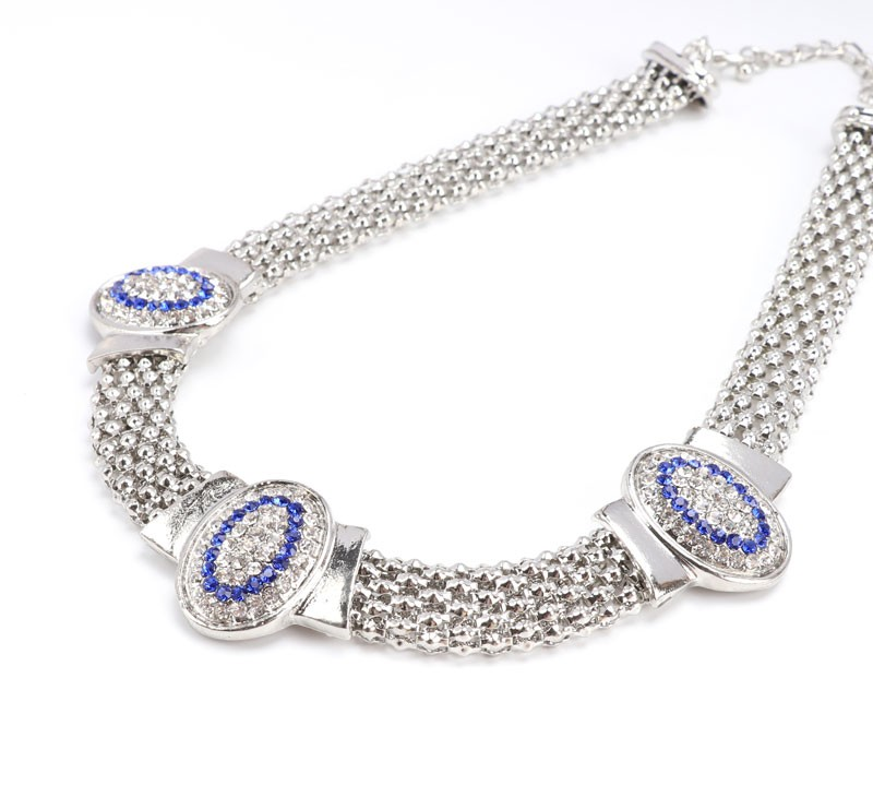 Women Classic Crystal Wedding Party Jewelry Accessories Necklace Earrings Bracelet Ring Prom Jewelry Sets_voghion.com