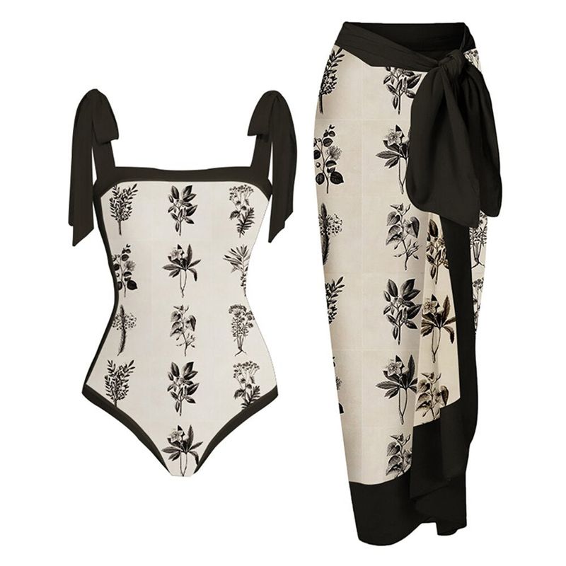 Vêtements pour femmes Maillot de bain une pièce conservateur couvrant le ventre Vacances Plage Source chaude Maillot de bain à manches courtes Bikini Bikini rétro_voghion.com