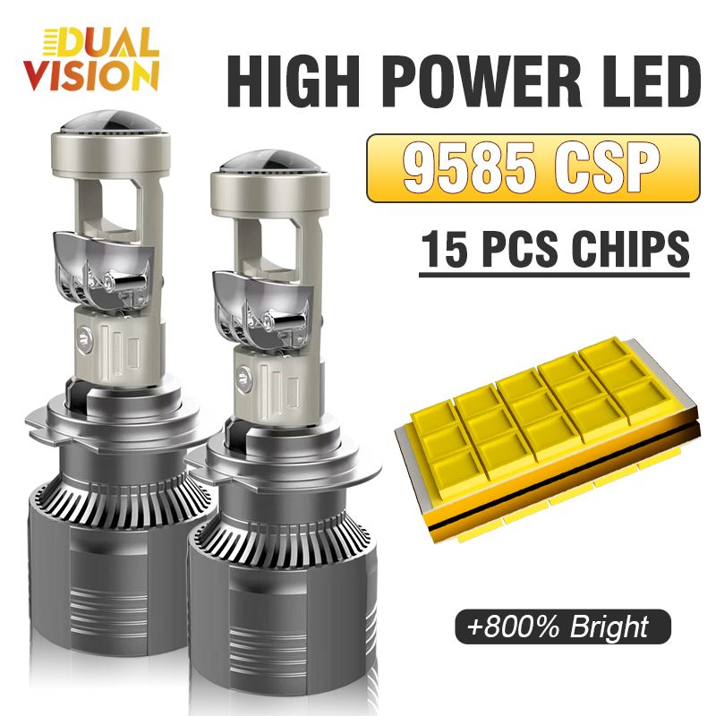 Lampadine LED Canbus H7 da 300 W e 30000 lm, H4, H8, H9, H11, 9005, 9006, HB3, HB4, mini proiettore per fari auto, luce bianca 6000 K, fendinebbia automatico._voghion.com