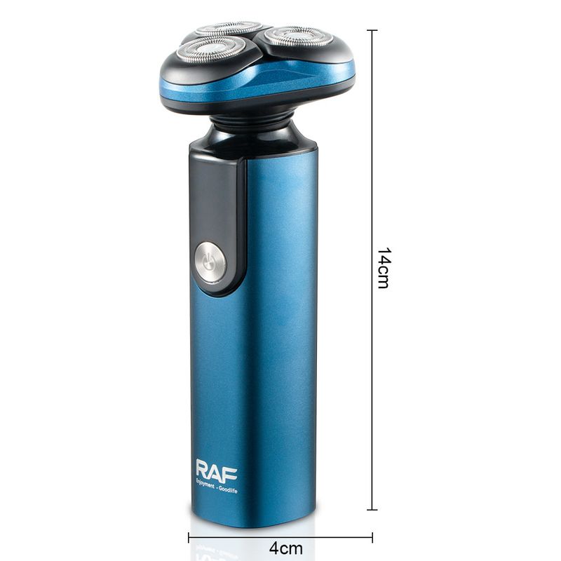 RAF Electric Shaver, Rechargeable Three Heads Independent Floating Digital Display Portable Men's Razor_voghion.com