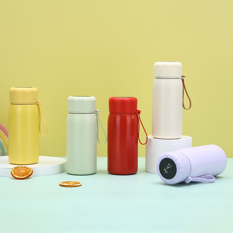 Neu 316 Edelstahl Smart Isolierte Hohe Ästhetische Tragbare Kompakte Student Wasser Flasche Temperatur Display Reise_voghion.com