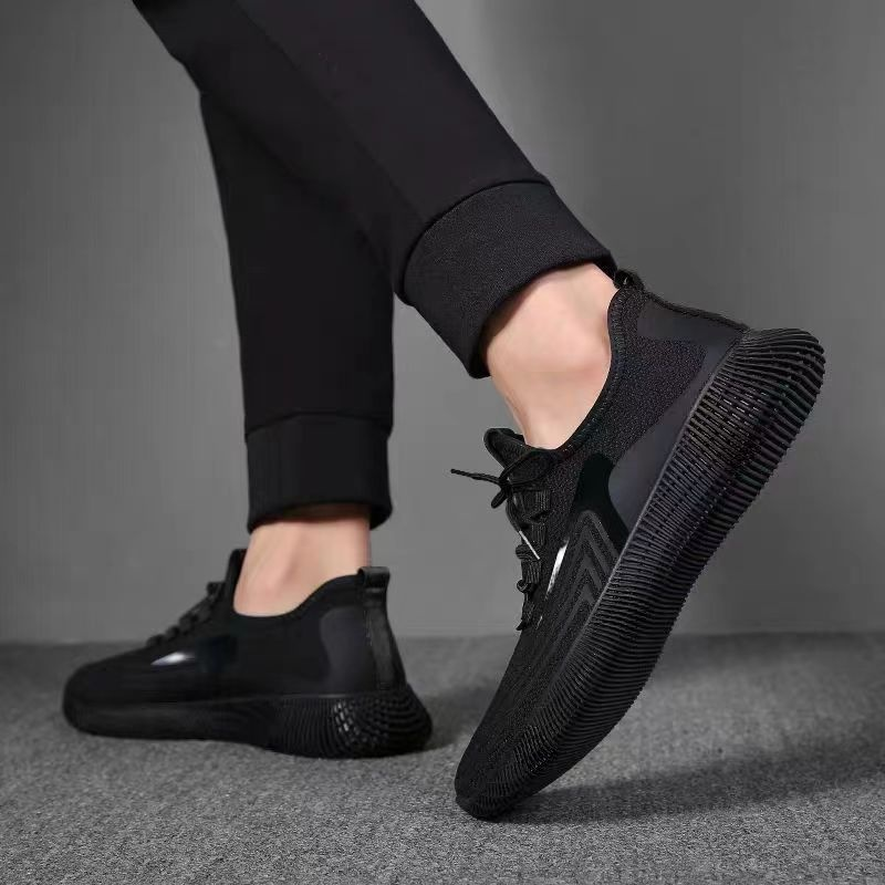 Herren-Arbeitsschuhe, Sportschuhe, Freizeitschuhe, Turnschuhe, Gummisohle, Fußgewölbeunterstützung, vielseitig, leicht zu reinigen, Schuhwerk, Turnschuhe_voghion.com