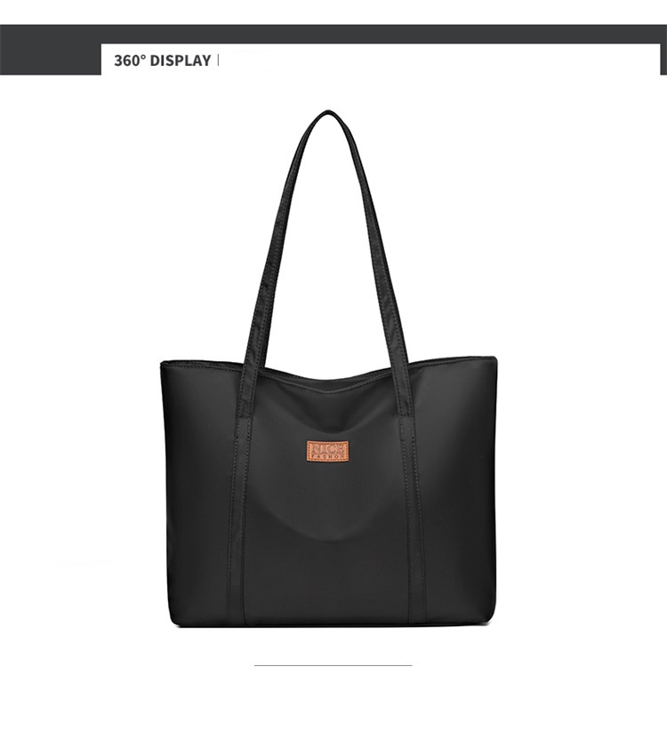 Sac en tissu simple et grand sac décontracté et léger pour femme, sac à bandoulière pour femme, sac fourre-tout de grande capacité_voghion.com