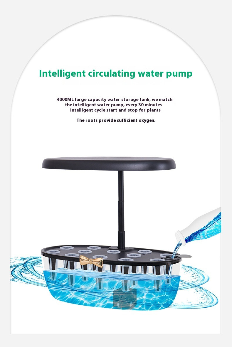 Macchina per piantagione idroponica intelligente, completamente automatica, per la coltivazione idroponica di ortaggi, senza suolo, per la piantagione di ortaggi, riempimento di luce_voghion.com