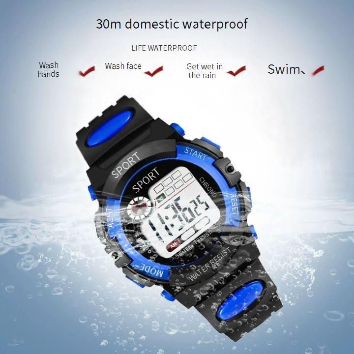 Orologio sportivo impermeabile per ragazze - Orologio meccanico luminoso per bambini | Personalizzabile_voghion.com