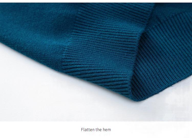 Maglione semi-dolcevita da uomo – Pullover invernale in maglia slim fit (48% viscosa/52% acrilico, 12 colori resistenti alla luce, orlo a coste, versatilità dall'ufficio al bar)_voghion.com