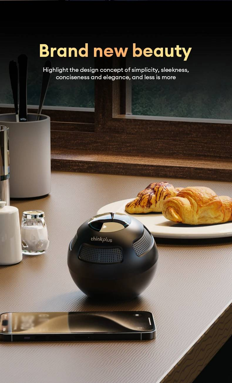 Enceintes Lenovo TS5 d'origine, haut-parleur sans fil Bluetooth 5.3 pour l'extérieur, caisson de basses portable, lecteur de son surround, home cinéma_voghion.com
