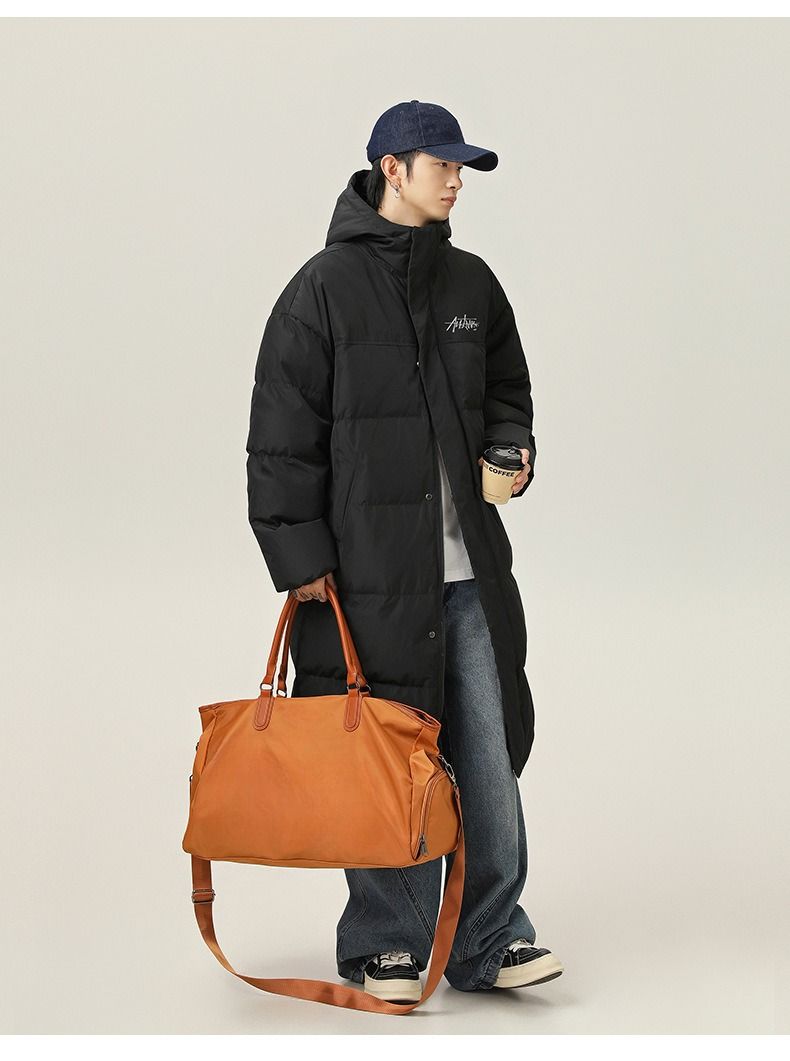 Parka lungo Urban Tundra – Cappotto termico idrorepellente con cappuccio antipioggia a doppia cerniera e isolamento fino al ginocchio (nero onice/grigio nebbia/crema)_voghion.com