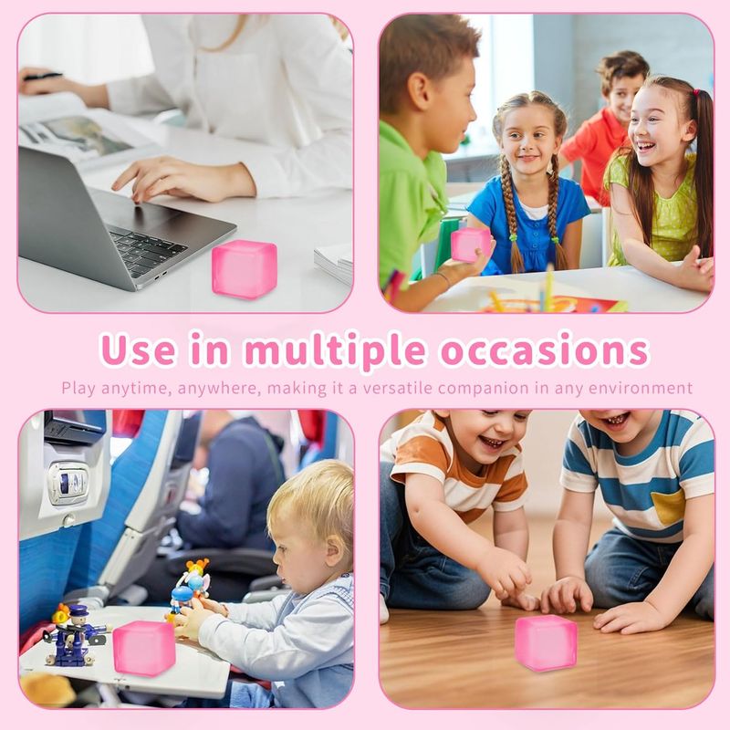 1.97" Squishy Cubes Squeeze Toys, Ice Cube Fidget Toy, Sensory Fidget Toys, Stress Cube For Anxiety Relief For Kids & Adults_voghion.com