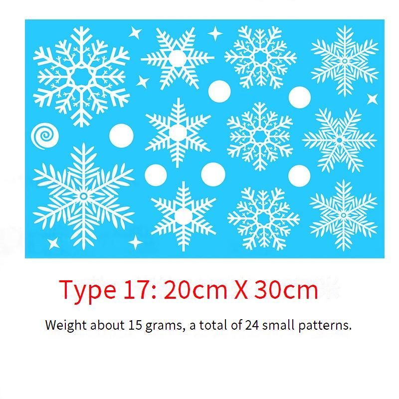 Weihnachts-Fensteraufkleber – 9 Farben, doppelseitige statische Aufkleber für Weihnachtsdekorationen, Wand- und Glasaufkleber, anpassbare Designs_voghion.com