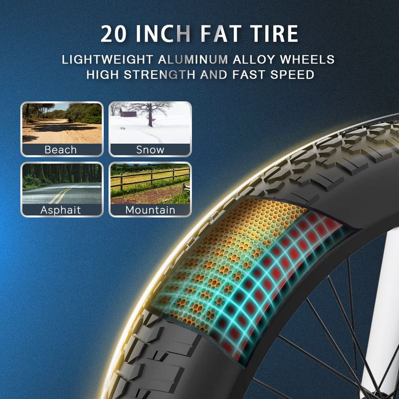 DRVETION CT20 Step-Thru Electric Bike 250W Motor 48V 15Ah Battery_voghion.com