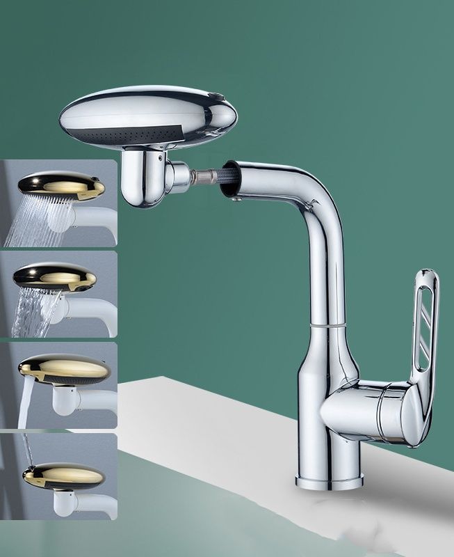 Spacecraft-Style Basin Faucet Washbasin With Hot/Cold Water Bathroom Sink Multifunctional Wash Basin Faucet_voghion.com
