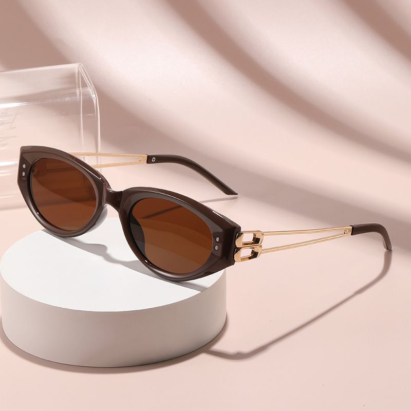 Lunettes de soleil œil de chat à branches métalliques pour femmes, verres polarisés haut de gamme, tendance, tendance, 2025_voghion.com
