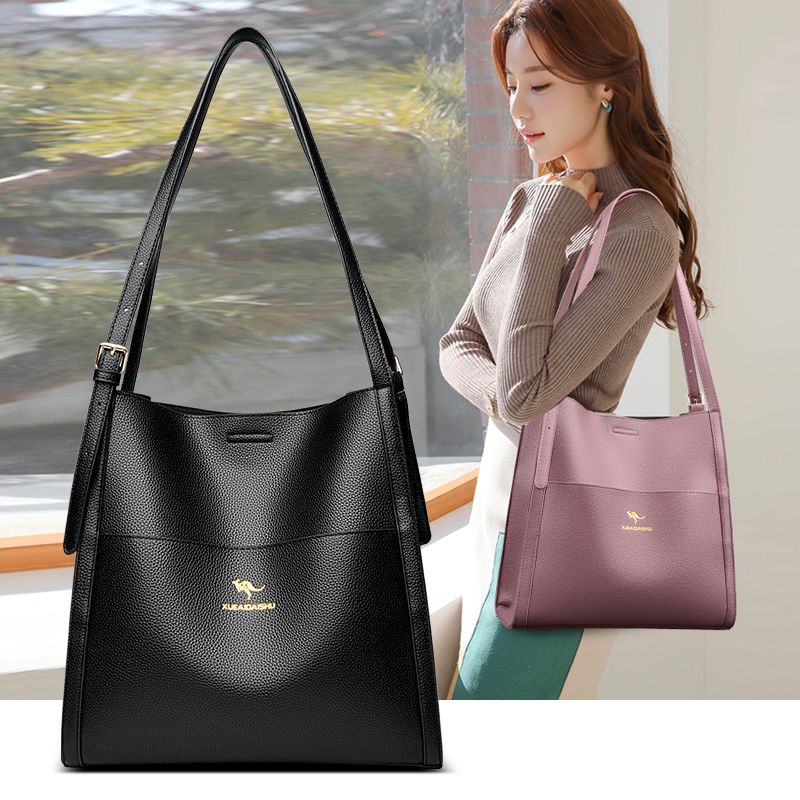 2024 New Leather Bucket Shoulder Women Purses Fashion Underarm satchel Messenger Bag For Shopping Large Capacity Tote_voghion.com