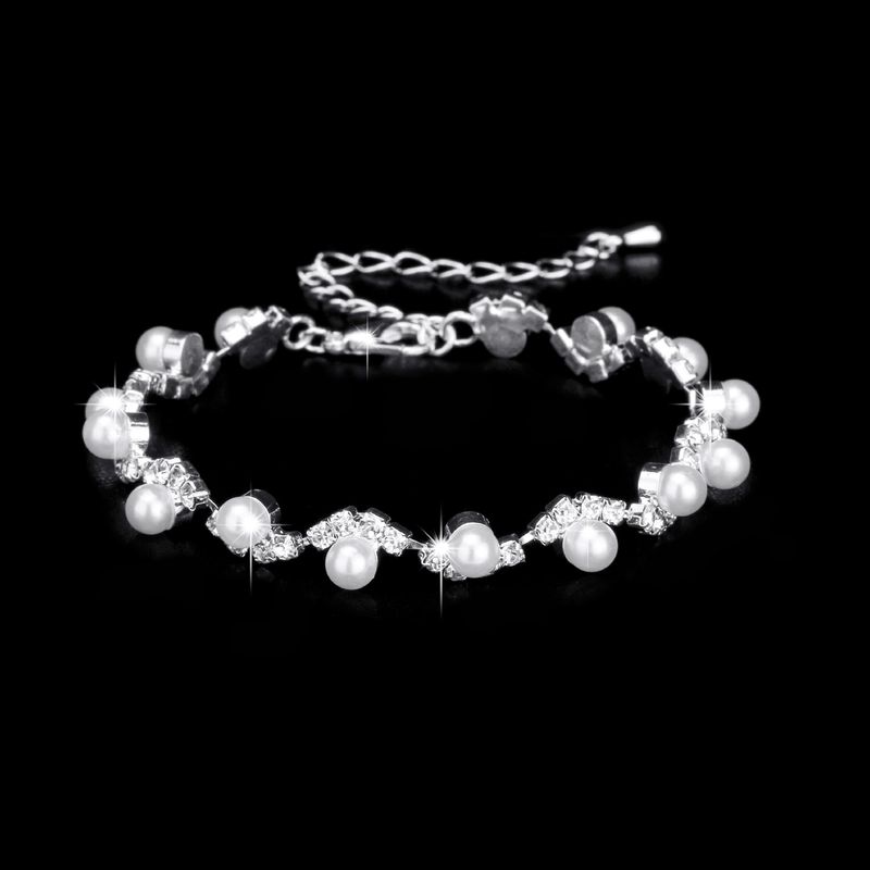 Elegant 3-Piece Pearl Jewelry Set - Necklace, Earrings & Bracelet For Wedding_voghion.com