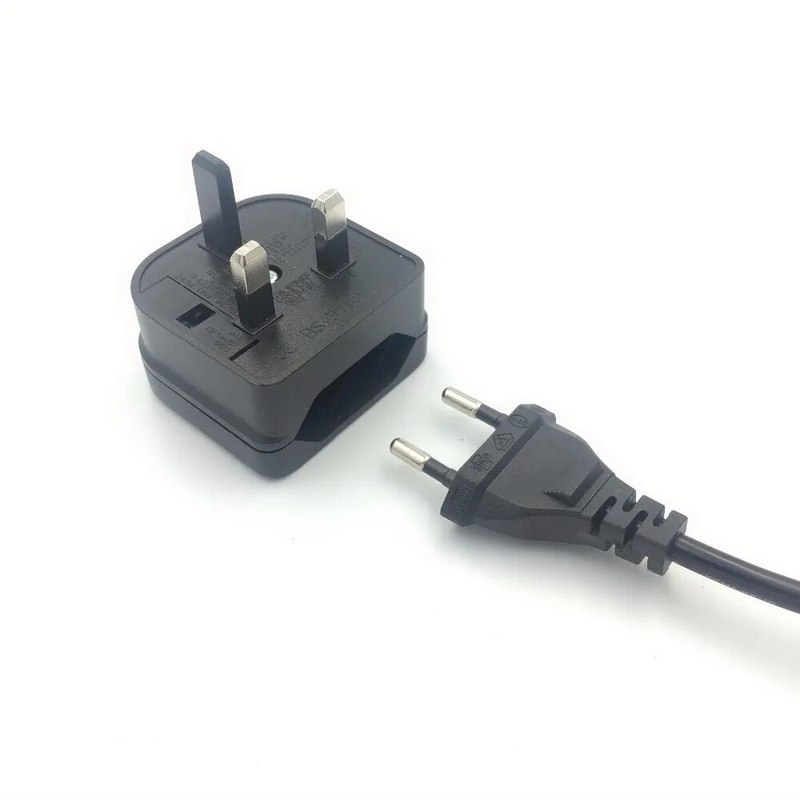 Europese Euro Eu 2 naar UK 3-pins reisstekkerconverteradapter oplader stopcontact_voghion.com