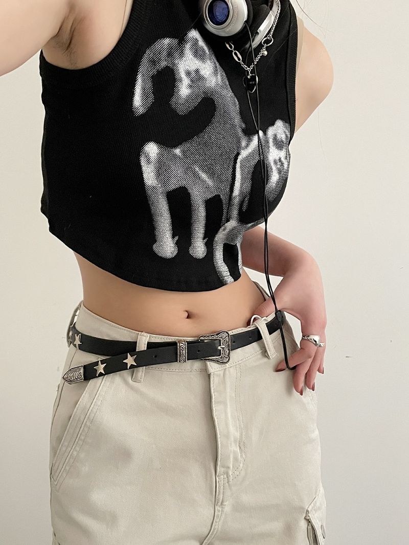 New Hundred American Women's Decoration High Grade Leather Belt_voghion.com