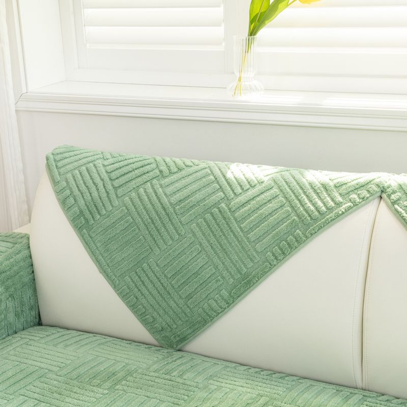 Cuscino per divano in peluche, stile invernale, nordico, antiscivolo, fodera per schienale, moderno e semplice, in pelle invernale._voghion.com
